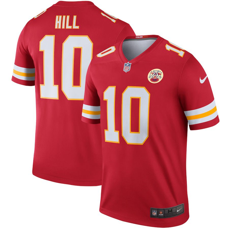 Men Kansas City Chiefs #10 Tyreek Hill Nike Red Legend Player NFL Jersey